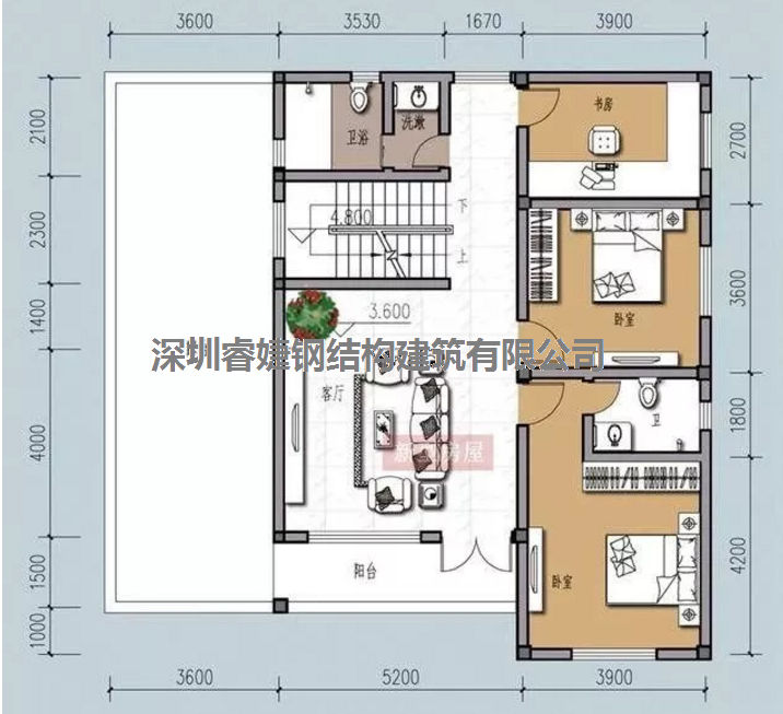 五套鄉(xiāng)間別墅小戶型，2層5臥室?guī)к噹欤壗?jīng)濟實惠（帶設(shè)計圖）(圖9)