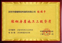 睿婕鋼結構建筑有限公司正式加盟入中國輕鋼協會會員！